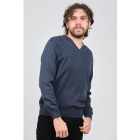 Ateş Triko 6091026 İndigo Erkek Kazak