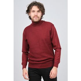 Ateş Triko 6091598 Bordo Erkek Kazak
