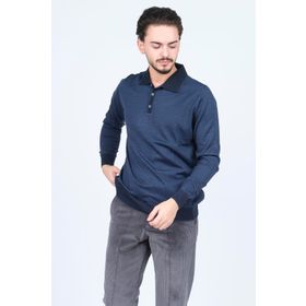Ateş Triko 6091903 İndigo Erkek Kazak