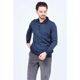 Ateş Triko 6091903 İndigo Erkek Kazak