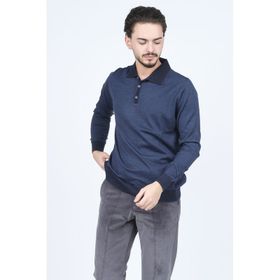 Ateş Triko 6091903 İndigo Erkek Kazak