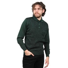 Ateş Triko 6092097 Yeşil Erkek Kazak