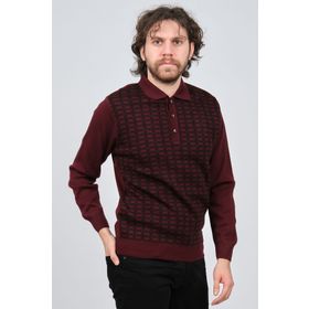 Ateş Triko 6092101 Bordo Erkek Kazak