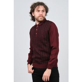 Ateş Triko 6092101 Bordo Erkek Kazak