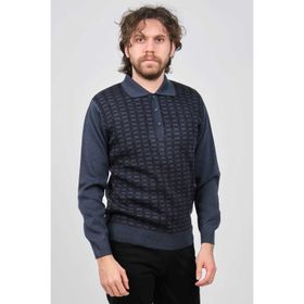 Ateş Triko 6092101 İndigo Erkek Kazak