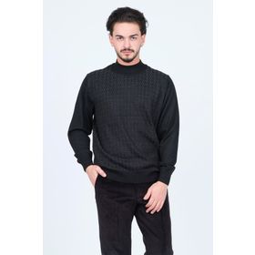 Ateş Triko 6092254 Siyah Erkek Kazak