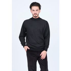 Ateş Triko 6092254 Siyah Erkek Kazak