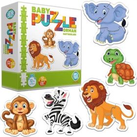 AteşTech 12 Hayvan Orman Hayvanları Baby Puzzle