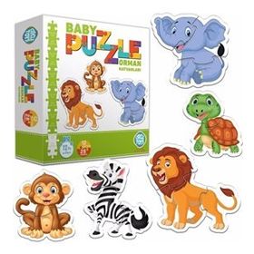 AteşTech 12 Hayvan Orman Hayvanları Baby Puzzle