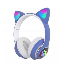 AteşTech Kart Girişli Kedi Bluetooth Yüksek Ses Akıllı Led Kulaklık