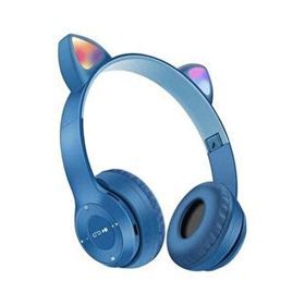 AteşTech P47m Kart Girişli Led Işıklı Kablosuz Bluetooth Kedi Kulaklık