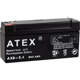 Atex 4887 AX6-3.4 6 V 3.4 Amper Yatık Akü