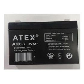 Atex 6 Volt 7 Amper 151x34x95 mm Akü