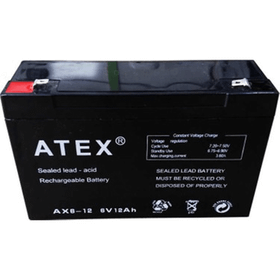 Atex AX-6V 12AH Bakımsız Kuru Akü