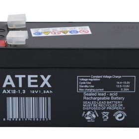 Atex AX12-1.3 12 V 1.3 Ah Amper Bakımsız Kuru Akü