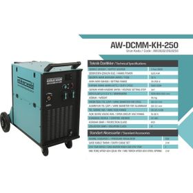 Atiker AW-DCMM-KH-250 Mig Mag Kaynak Makinesi