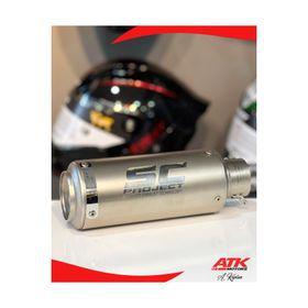 Atk Sc Project Tüp Universal Gümüş Motosiklet Egzoz