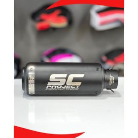 Atk Sc Project Tüp Universal Siyah Motosiklet Egzoz