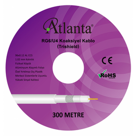 Atlanta RG6/U4 100 m 96 Tel CCS Anten Kablosu