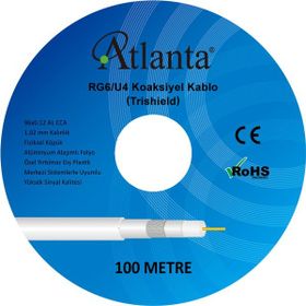 Atlanta RG6/U4 64 Tel 100 m CCS Anten Kablosu