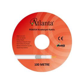 Atlanta RG6/U4 64 Tel 100 m CCS Anten Kablosu
