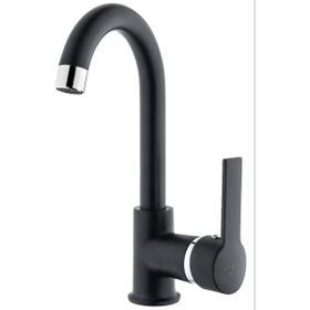 Atlante Dark Siyah Nero Kuğu Lavabo Bataryası