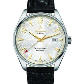 Atlantic 51651.41.25G Siyah Deri Erkek Kol Saati