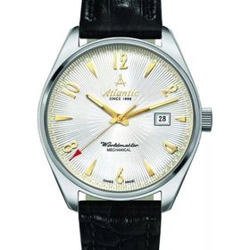 Atlantic 51651.41.25G Siyah Deri Erkek Kol Saati