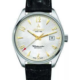 Atlantic 51651.41.25G Siyah Deri Erkek Kol Saati
