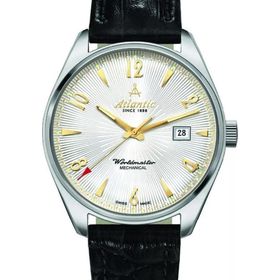 Atlantic 51651.41.25G Siyah Deri Erkek Kol Saati