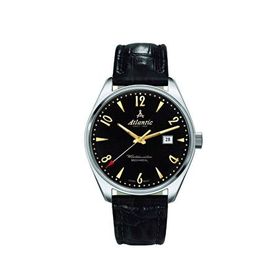 Atlantic 51651.41.65G Siyah Deri Erkek Kol Saati
