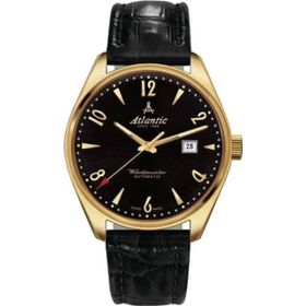 Atlantic 51752.45.65G Siyah Deri Erkek Kol Saati