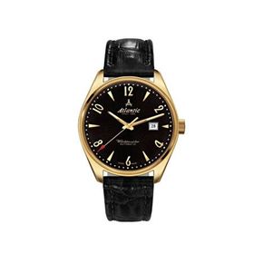 Atlantic 51752.45.65G Siyah Deri Erkek Kol Saati