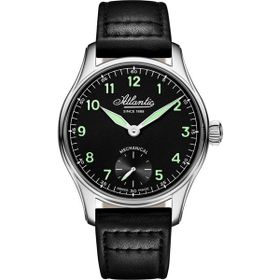 Atlantic 52952.41.63 Siyah Deri Erkek Kol Saati