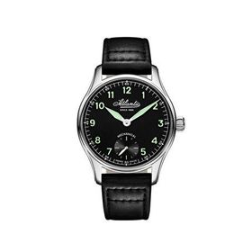 Atlantic 52952.41.63 Siyah Deri Erkek Kol Saati