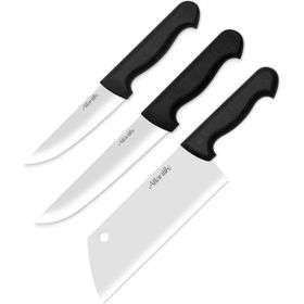 Atlantik 3 Parça Satırlı Bıçak Seti