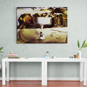 Atlantis Tablo B11866 Apparition Of A Face And Fruit Dish On A Beach Kanvas Tablo, 85x60 cm
