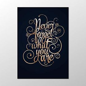 Atlantis Tablo Kbr231 Never Forget What You Are Kanvas Tablo, 70x100 cm