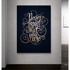 Atlantis Tablo Kbr231 Never Forget What You Are Kanvas Tablo, 70x100 cm