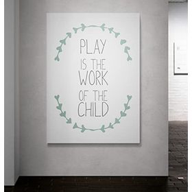 Atlantis Tablo Kbr255 Work Of The Child Kanvas Tablo, 45x75 cm