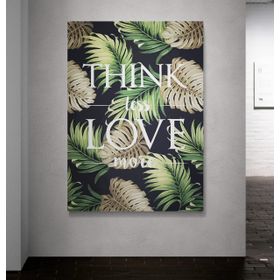 Atlantis Tablo Kbr286 Think Less Love More Kanvas Tablo, 60x85 cm