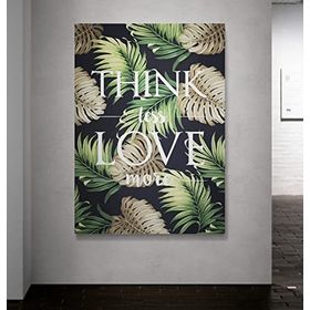Atlantis Tablo Kbr286 Think Less Love More Kanvas Tablo, 60x85 cm