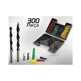 Atlas 1165 300 Parça Matkap Ucu ve Dübel Seti