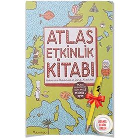 Atlas Etkinlik Kitabı Aleksandra Mizielinska - Daniel Mizielinski + Alfa Moda Lisanslı Kalem