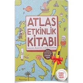 Atlas Etkinlik Kitabı Aleksandra Mizielinska - Daniel Mizielinski + Alfa Moda Lisanslı Kalem