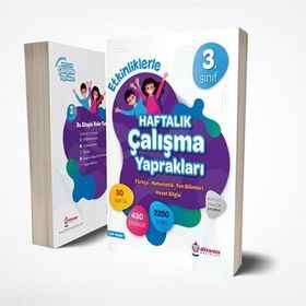 Atlıkarınca Yayınları 3. Sınıf Etkinliklerle Haftalık Çalışma Yaprakları