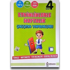 Atlıkarınca Yayınları 4. Sınıf Etkinliklerle Haftalık Çalışma Yaprakları