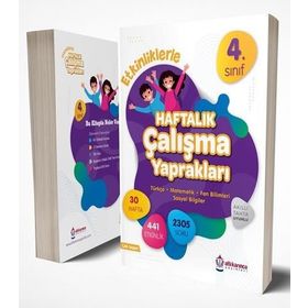 Atlıkarınca Yayınları 4. Sınıf Etkinliklerle Haftalık Çalışma Yaprakları