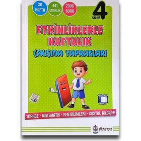 Atlıkarınca Yayınları 4. Sınıf Etkinliklerle Haftalık Çalışma Yaprakları
