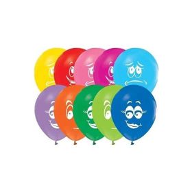 Atom 100'lü Gülen Yüz Baskılı Balon